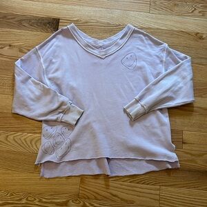 Woman’s Aerie Smiley Face Crew